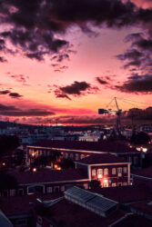 Lisbonne, coucher de soleil