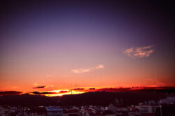 Lisbonne, coucher de soleil